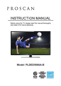 Manual Proscan PLDED5066A-B LED Television