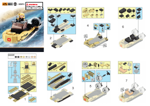 Manual Sluban set M38-B0587H Army Assault boat