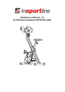 Instrukcja inSPORTline IN 5729 Rower treningowy