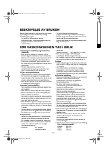 Bruksanvisning Bauknecht WAE 8314 Vaskemaskin