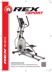 Manuale Rex FX-401 E Bicicletta ellittica