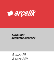 Kullanım kılavuzu Arçelik A 2022 TD Dondurucu