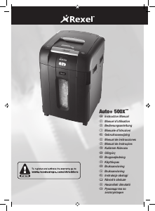 Manual Rexel Auto+ 500X Paper Shredder