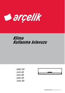 Kullanım kılavuzu Arçelik 18510 AA Klima