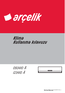 Kullanım kılavuzu Arçelik 093410 A Klima