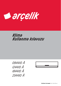 Kullanım kılavuzu Arçelik 094410 A Klima