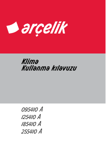 Kullanım kılavuzu Arçelik 125410 A Klima