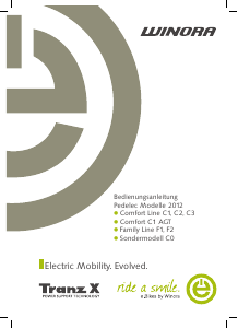 Bedienungsanleitung Winora Family F1 Compact (2012) Elektrofahrrad