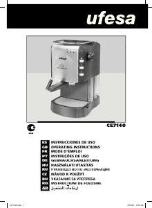 Bedienungsanleitung Ufesa CE7140 Espressomaschine