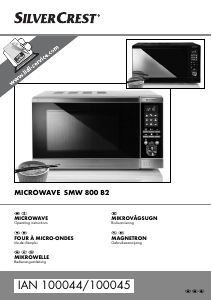 Manual SilverCrest SMW 800 B2 Microwave