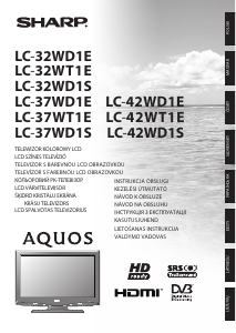 Instrukcja Sharp AQUOS LC-32WD1E  Telewizor LCD