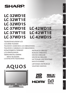 Instrukcja Sharp AQUOS LC-32WD1S  Telewizor LCD