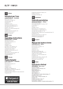 Mode d’emploi Hotpoint ELTF 11M121 C EU Lave-vaisselle