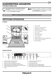 Εγχειρίδιο Hotpoint HIO 3T241 WFEGT UK Πλυντήριο πιάτων