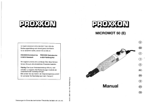 Bedienungsanleitung Proxxon Micromot 50 Multifunktionswerkzeug