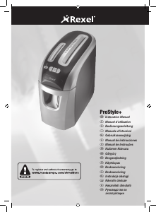 Bedienungsanleitung Rexel Prostyle+ Aktenvernichter