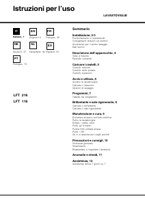 Manuale Hotpoint LFT 116 A_HA Lavastoviglie