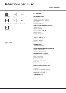 Manuale Hotpoint LST 114_HA Lavastoviglie