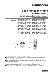 Bedienungsanleitung Panasonic PT-EW530E Projektor