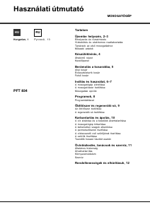 Használati útmutató Hotpoint PFT 834X Mosogatógép