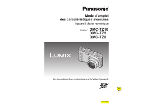 Mode d’emploi Panasonic DMC-TZ8 Lumix Appareil photo numérique