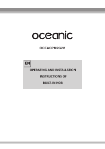 Handleiding Oceanic OCEACPM2G2V Kookplaat