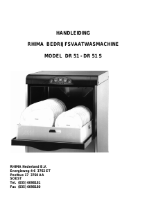 Handleiding Rhima DR 51 Vaatwasser