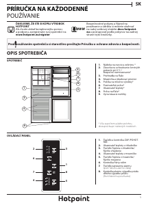 Návod Hotpoint NFFUD 191 X Chladnička s mrazničkou