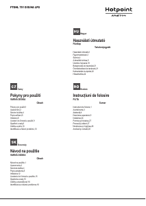 Manual Hotpoint FTGHL 751D/IX/HA LPG Plită