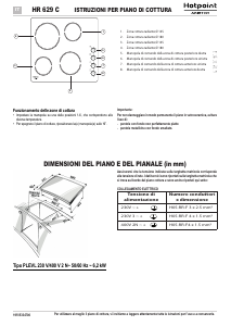 Manuale Hotpoint HR 629 C Piano cottura