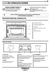 Manual de uso Hotpoint MD 344 IX HA Microondas