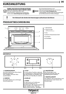 Bedienungsanleitung Hotpoint MD 344 IX HA Mikrowelle