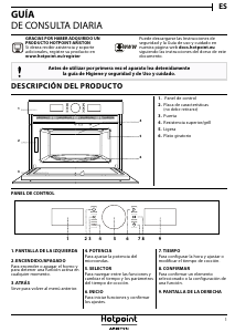 Manual de uso Hotpoint MD 554 IX HA Microondas