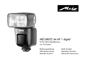 Manual Metz Mecablitz 44 AF-1 Digital Flash