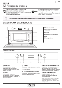 Manual de uso Hotpoint MD 664 IX HA Microondas