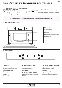 Návod Hotpoint MD 773 IX HA Mikrovlnná rúra