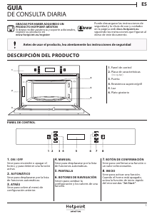 Manual de uso Hotpoint MD 773 IX HA Microondas