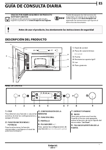 Manual de uso Hotpoint MN 413 IX HA Microondas