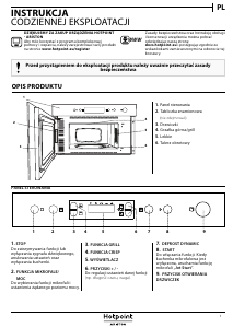 Instrukcja Hotpoint MN 614 IX HA Kuchenka mikrofalowa