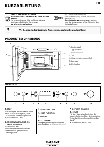 Bedienungsanleitung Hotpoint MN 614 IX HA Mikrowelle