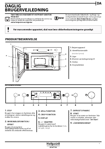 Brugsanvisning Hotpoint MN 614 IX HA Mikroovn