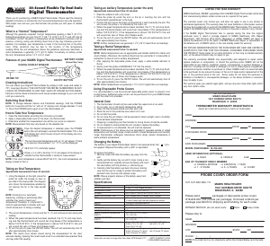 Handleiding Mabis 20-Second Flex Top Thermometer