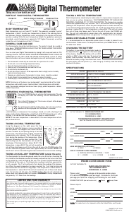 Handleiding Mabis 60-Second Digital Thermometer