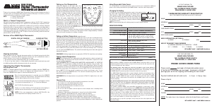 Manual de uso Mabis Hospi-Therm II Termómetro