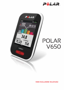 Kullanım kılavuzu Polar V650 Bisiklet bilgisayarı