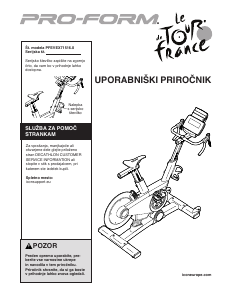 Priročnik Pro-Form PFEVEX71516.0 Tour de France Sobno kolo