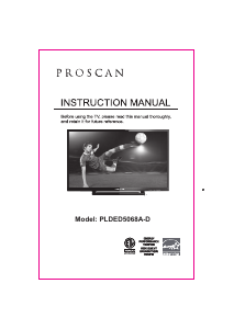 Manual Proscan PLDED5068A-D LED Television