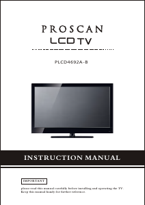 Manual Proscan PLCD4692A-B LCD Television