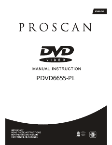Manual Proscan PDVD6655-PL DVD Player