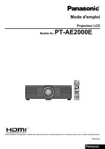 Mode d’emploi Panasonic PT-AE2000E Projecteur